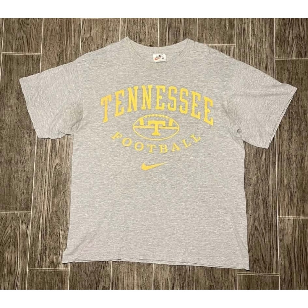 Nike Tennessee Football T-Shirt Men Medium Gray Vintage Made in USA